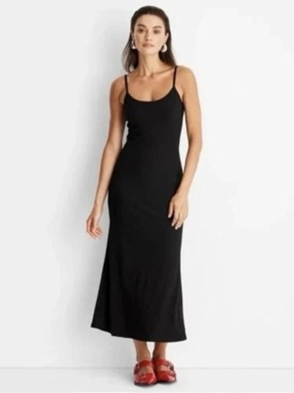 Womens Cami Midi Bodycon Dress